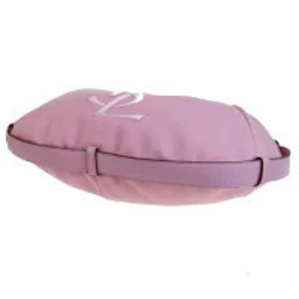 Saint Laurent Yves Mombasa shoulder bag horn pink canvas leather velour - Picture 5 of 7